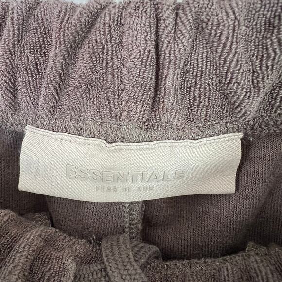 Fear Of God Essentials Brown Terry Resort Lounge Pants Logo Women's Size XS FOG - Picture 11 of 13